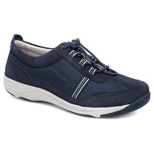 Dansko Helen Navy Suede Leather Sneaker 39